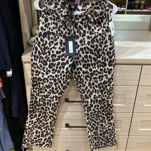 New with tags Paige leopard print jeans. Size 27